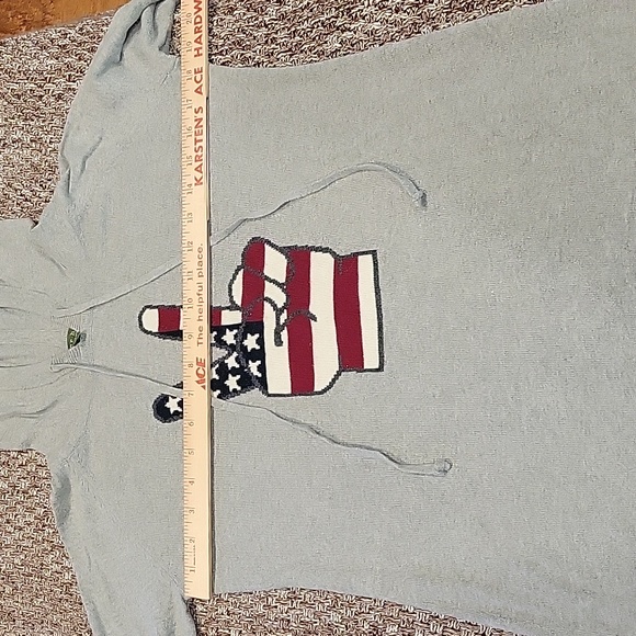 American Peace Fingers Sihn Gray Cashmere Sweater Womens Size Small Hoodie - Picture 8 of 10